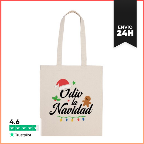 Bolsa De Tela ODIO LA NAVIDAD LaTostadora - latostadora.com - Modalova