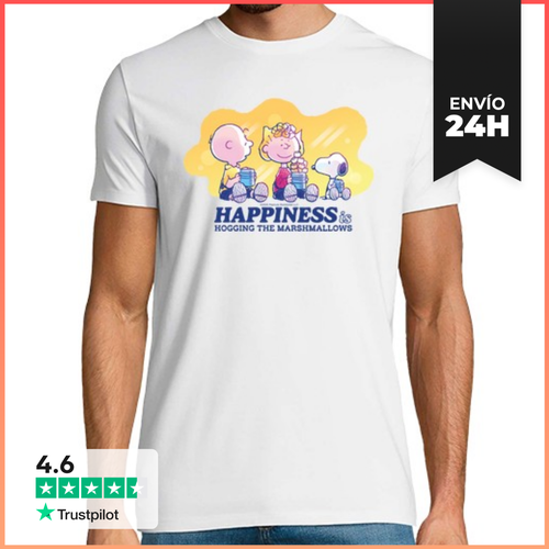 Camiseta Hombre Clásica Happiness Is Hogging The Marshmallows - latostadora.com - Modalova