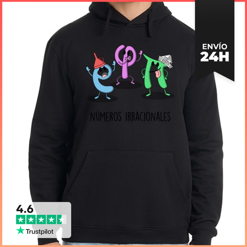 Sudadera Unisex Con Capucha Numeros Irracionales LaTostadora - latostadora.com - Modalova