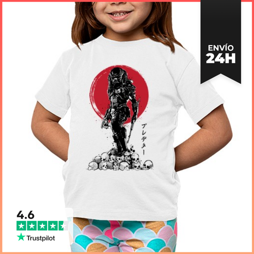 Camiseta Clásica Para Niños Yautja Hunter Sumi-e LaTostadora - latostadora.com - Modalova