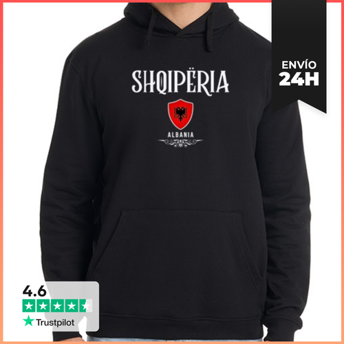 Sudadera Unisex Con Capucha Albania Bandera, Amo Albania - latostadora.com - Modalova