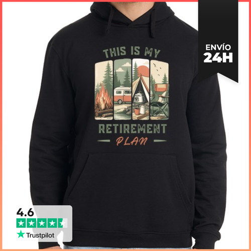 Sudadera Unisex Con Capucha This Is My Retirement Plan - latostadora.com - Modalova