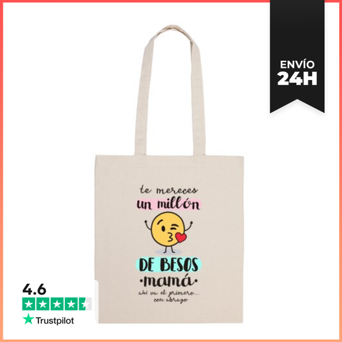Bolsa De Tela Un Millón De Besos Mamá LaTostadora - latostadora.com - Modalova
