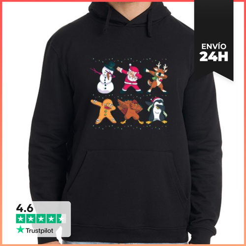 Sudadera Unisex Con Capucha Navidad Dabbing Nicholas Regalo De - latostadora.com - Modalova
