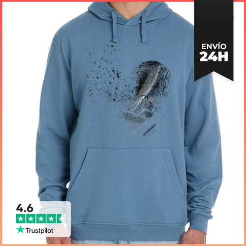 Sudadera Unisex Con Capucha Windsurfer. Free Style. ByN - latostadora.com - Modalova