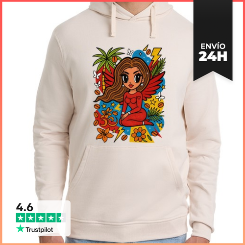 Sudadera Unisex Con Capucha Tropicoqueta LaTostadora - latostadora.com - Modalova