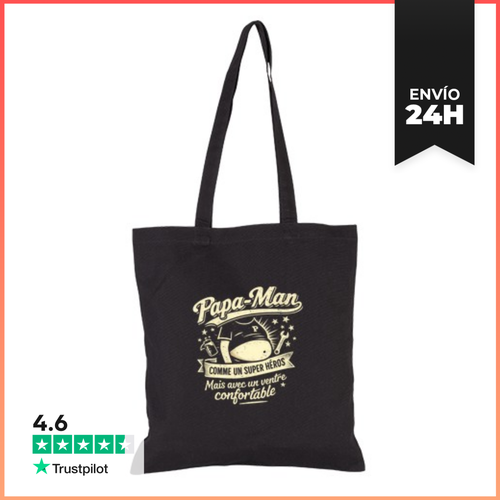 Bolsa De Tela Papá Man Como Un Héroe Pero Con Una Gran Barriga - latostadora.com - Modalova