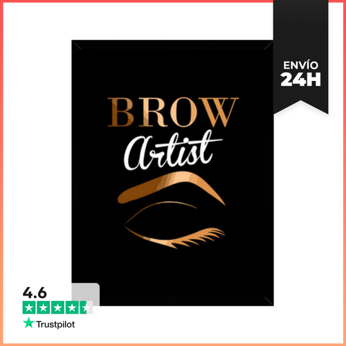 Cuadro Con Marco Vertical Regalo De Microblading Para Artista De - latostadora.com - Modalova