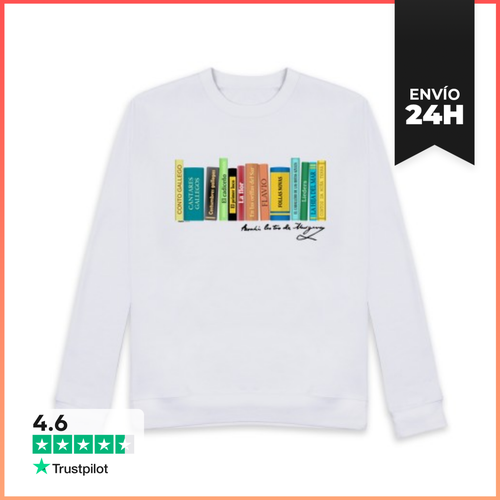 Sudadera Unisex Sudadera Libros De Rosalía De Castro LaTostadora - latostadora.com - Modalova