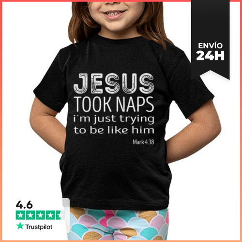 Camiseta Clásica Para Niños Jesús Tomaba Siestas Estoy Tratando - latostadora.com - Modalova