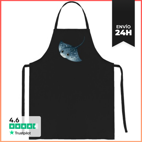 Delantal Manta Raya Kawaii LaTostadora - latostadora.com - Modalova