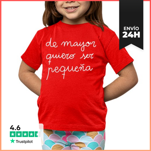 Camiseta Clásica Para Niños De Mayor Quiero Ser Pequeña - latostadora.com - Modalova