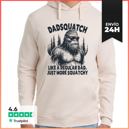 Sudadera Unisex Con Capucha DADSQUATCH LIKE A REGULAR DAD JUST - latostadora.com - Modalova