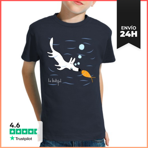 Camiseta Clásica Para Niños ¡Hola Pez! LaTostadora - latostadora.com - Modalova