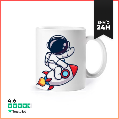 Taza Astronauta En Un Cohete LaTostadora - latostadora.com - Modalova