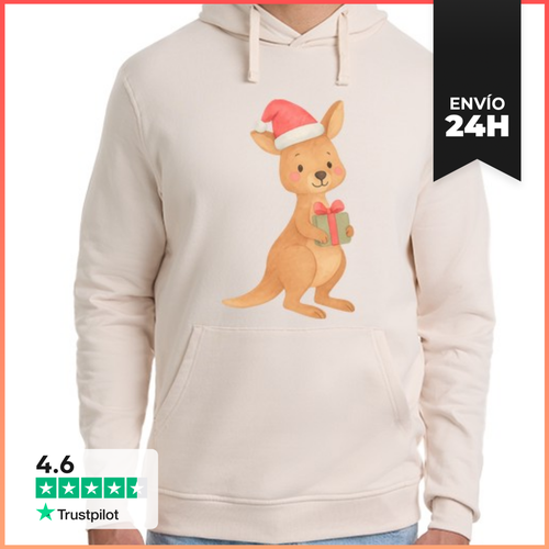 Sudadera Unisex Con Capucha CANGURO NAVIDAD SANTA CLAUS XMAS - latostadora.com - Modalova