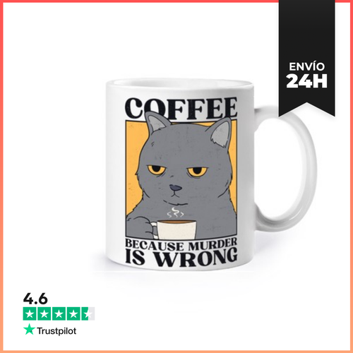 Taza Coffee Because Murder Is Wrong LaTostadora - latostadora.com - Modalova