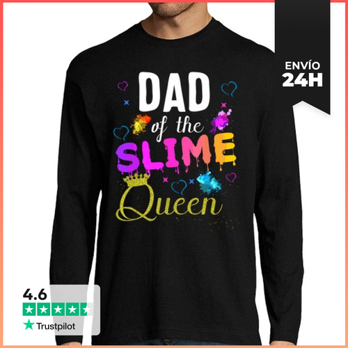 Camiseta Hombre Manga Larga Papá De La Corona De La Reina Del - latostadora.com - Modalova
