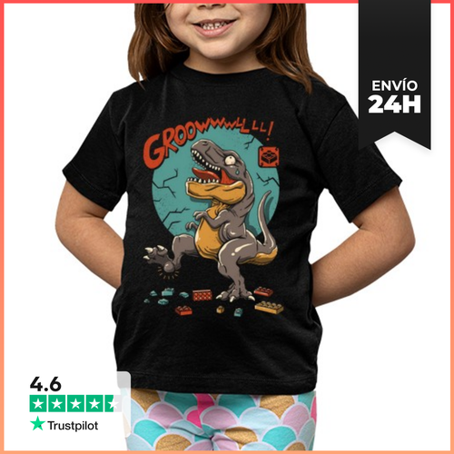 Camiseta Clásica Para Niños Mal Dino Stomp LaTostadora - latostadora.com - Modalova