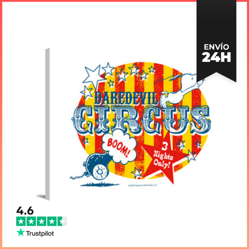 Lienzo Horizontal Snoopy Daredevil Circus LaTostadora - latostadora.com - Modalova
