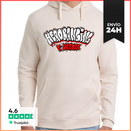 Sudadera Unisex Con Capucha Headbanging Graffiti LaTostadora - latostadora.com - Modalova