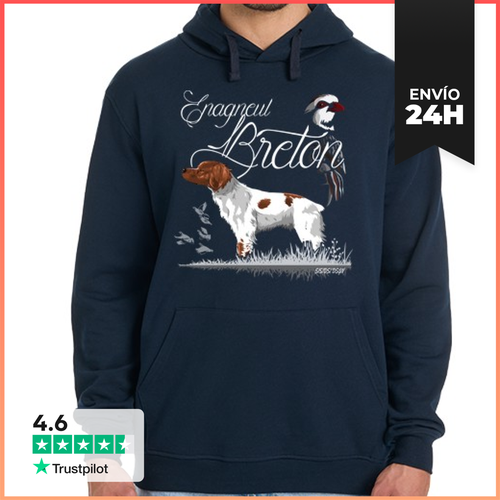 Sudadera Unisex Con Capucha Epagneul Breton LaTostadora - latostadora.com - Modalova