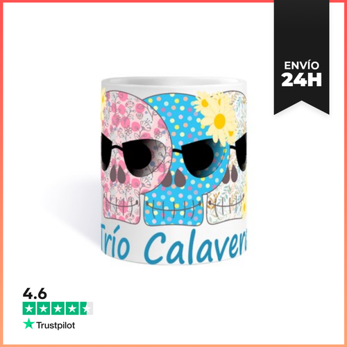 Taza TRÍO CALAVERA TEXTO LaTostadora - latostadora.com - Modalova