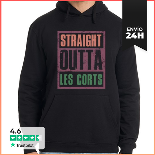 Sudadera Unisex Con Capucha Straight Outta Les Corts LaTostadora - latostadora.com - Modalova