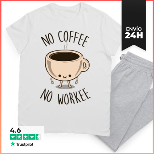 Pijama No Coffee No Workee LaTostadora - latostadora.com - Modalova