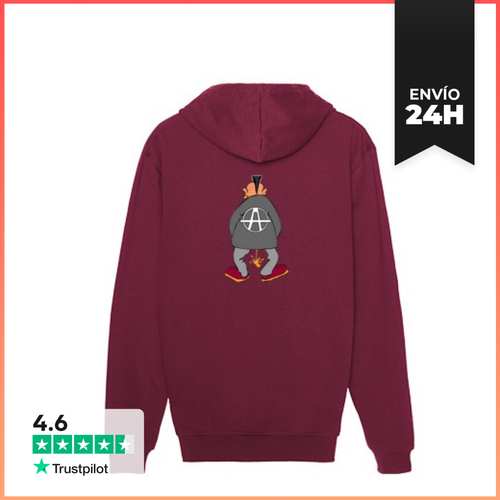 Sudadera Unisex Con Capucha Anarkia Logo Detras LaTostadora - latostadora.com - Modalova