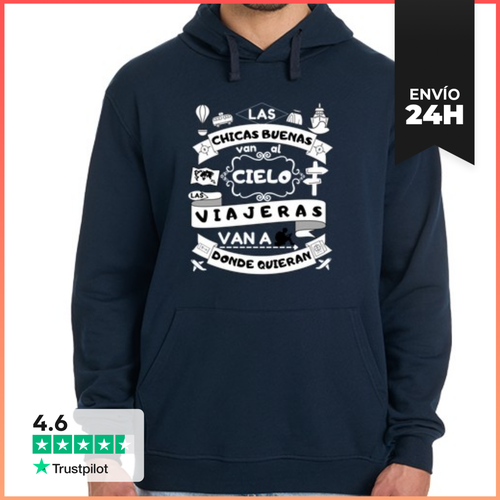 Sudadera Unisex Con Capucha Las Chicas Buenas Van Al Cielo - latostadora.com - Modalova