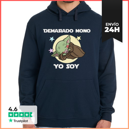 Sudadera Unisex Con Capucha Demasiado Mono Yo Soy Blanco - latostadora.com - Modalova
