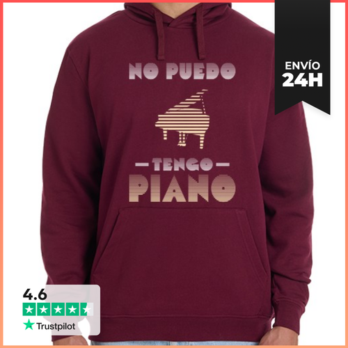 Sudadera Unisex Con Capucha No Puedo Tengo Piano Sudadera - latostadora.com - Modalova