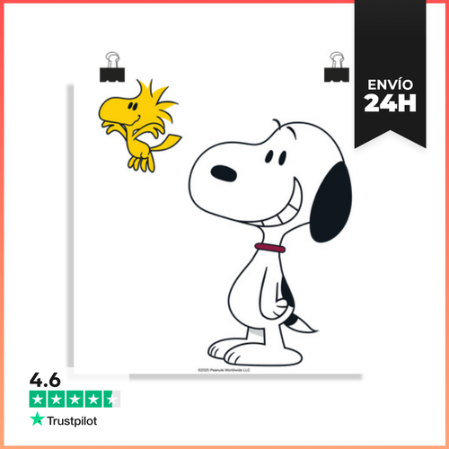 Póster Cuadrado Snoopy And Peanuts LaTostadora - latostadora.com - Modalova