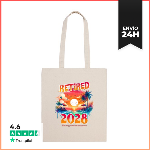 Bolsa De Tela Retired 2028 Not My Problem Anymore - Retirement - latostadora.com - Modalova