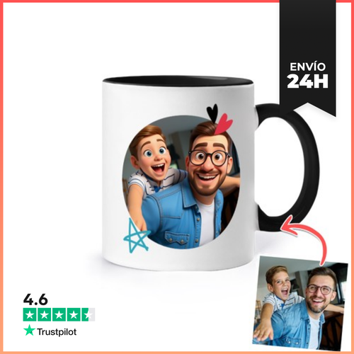 Taza De Colores Efecto Animación 3D I Created A Little Monster - latostadora.com - Modalova