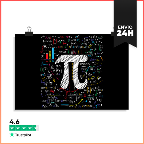 Póster Horizontal Día De Pi Ecuación Matemática Maestro De - latostadora.com - Modalova