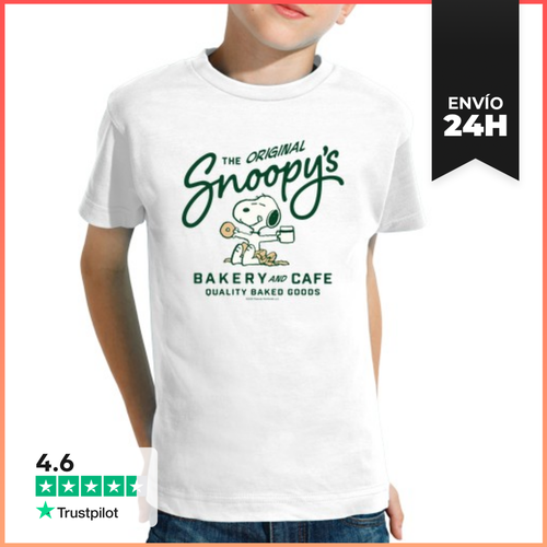 Camiseta Clásica Para Niños Snoopy Bakery LaTostadora - latostadora.com - Modalova