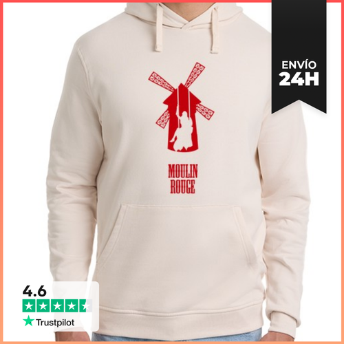 Sudadera Unisex Con Capucha Moulin Rouge LaTostadora - latostadora.com - Modalova