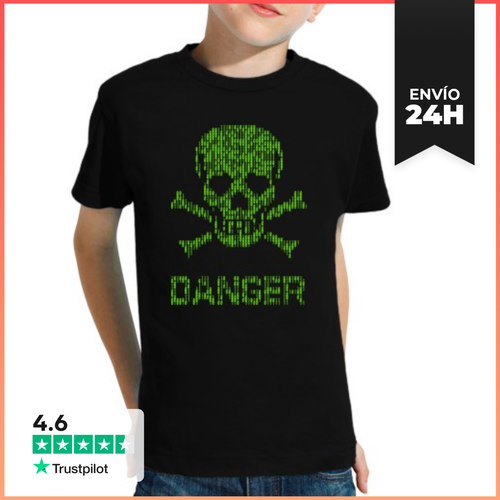 Camiseta Clásica Para Niños Binary Danger Alert LaTostadora - latostadora.com - Modalova