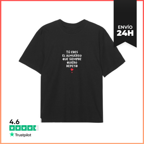 Camiseta Oversize Tú Eres El Almuerzo Que Siempre Fo LaTostadora - latostadora.com - Modalova