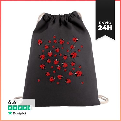 Mochila Saco Con Cuerdas Muchas Mariquitas LaTostadora - latostadora.com - Modalova