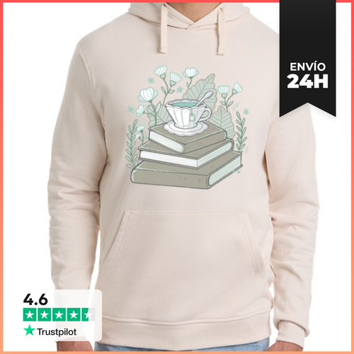 Sudadera Unisex Con Capucha Libros Y Te LaTostadora - latostadora.com - Modalova
