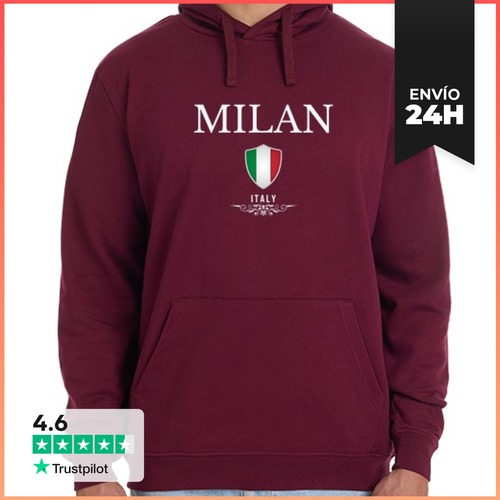 Sudadera Unisex Con Capucha Amo Milán, Recuerdo De Milán - latostadora.com - Modalova