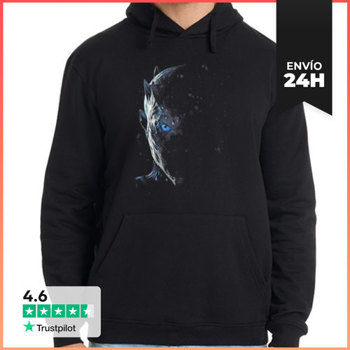 Sudadera Unisex Con Capucha El Rey De La Noche - Game Of Thrones - latostadora.com - Modalova