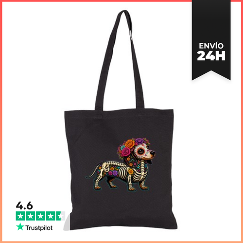 Bolsa De Tela Dachshund Mexicano Día De Muertos LaTostadora - latostadora.com - Modalova