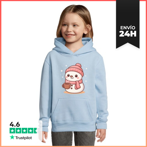 Sudadera Para Niños Con Capucha Ilustración Navideña Cute De - latostadora.com - Modalova