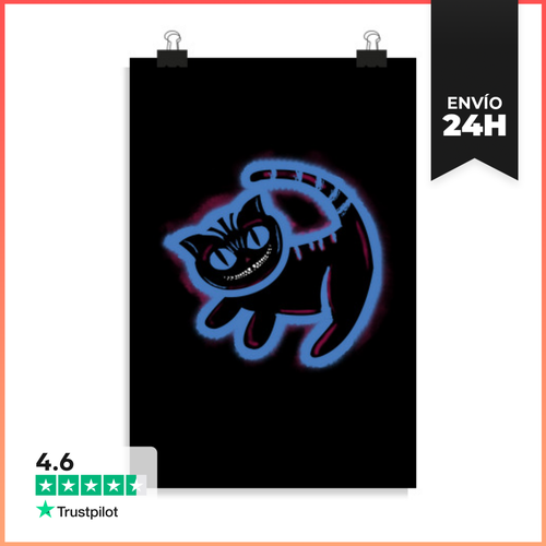 Póster Vertical Rey De Cheshire LaTostadora - latostadora.com - Modalova