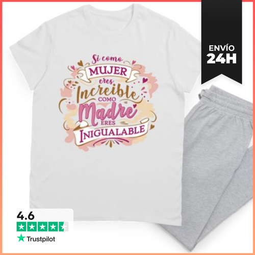 Pijama Mujer Increíble Madre Inigualable LaTostadora - latostadora.com - Modalova