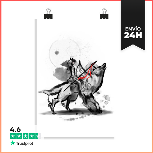 Póster Vertical Princesa Monokami LaTostadora - latostadora.com - Modalova